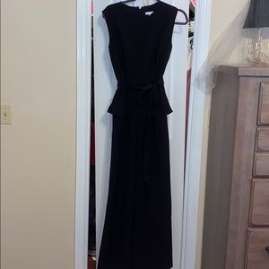 Black peplum jumpsuit!